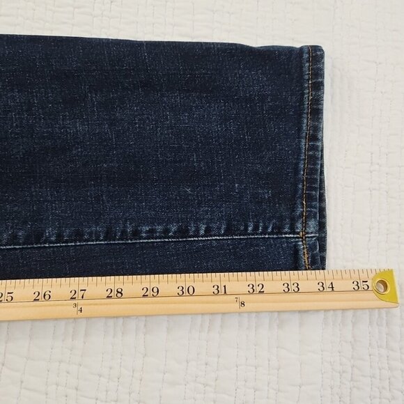Aeropostale Mens Straight Stretch Whiskered Jeans Size 36x34 Dark Wash EUC LN - Picture 12 of 16